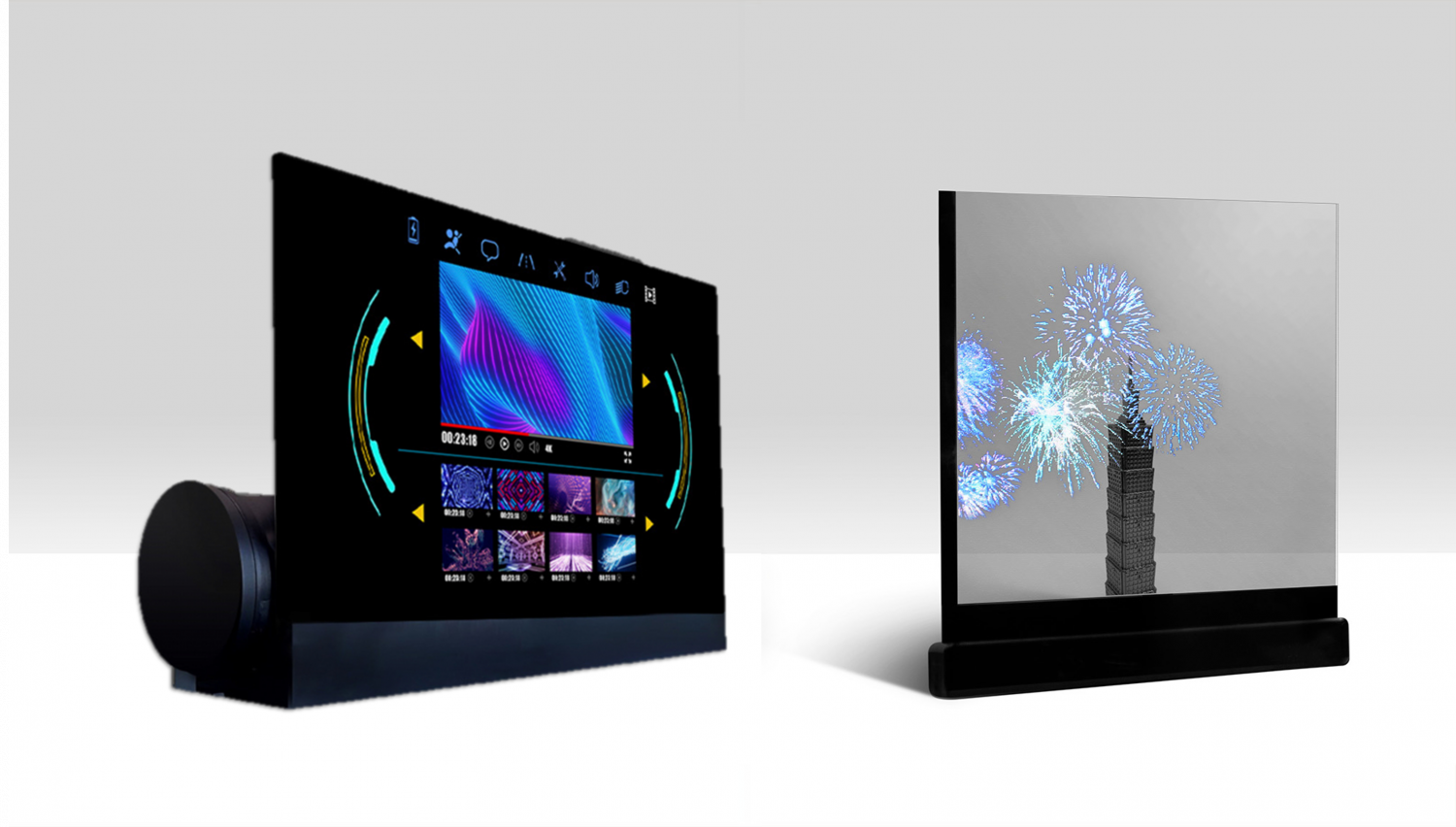 可卷式、折迭性、高透明